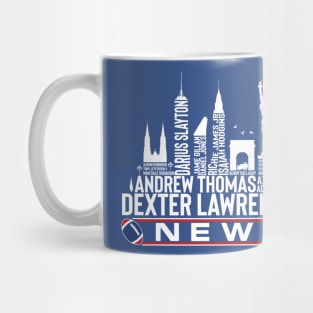 New York Football Team 23 Player Roster, New York City Skyline Mug